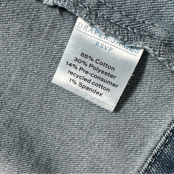 Draper James Women's Ruffle Denim Jean Jacket - Size Small - Picture 8 of 10